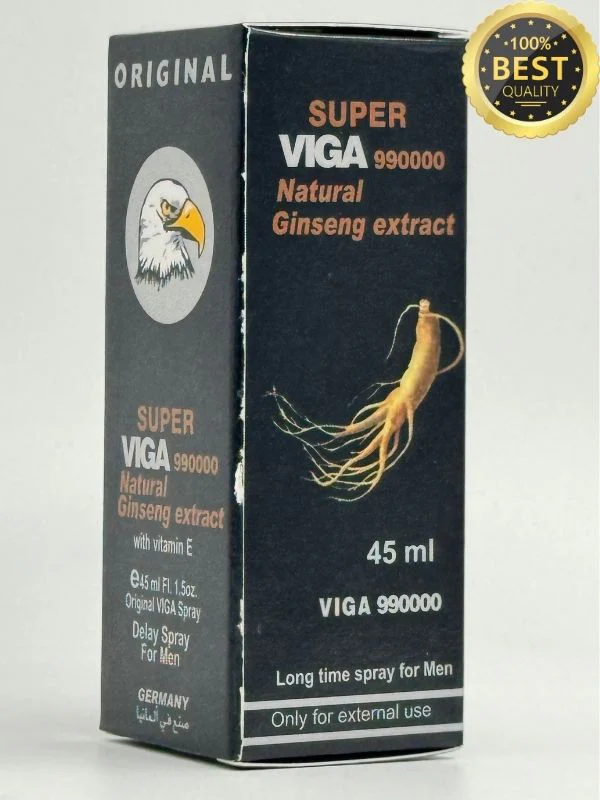 Super Viga Spray 990000 Natural Ginseng Extract Delay Spray, 45ml
